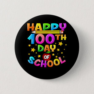 100 dagen schoolleraar 100e schooldag ronde button 5,7 cm