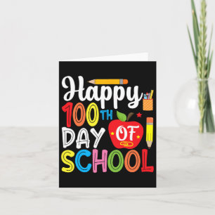 100 dagen schoolleraar en student 1 kaart