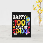 100 dagen schoolleraar en student 1 kaart (Gele Bloem)