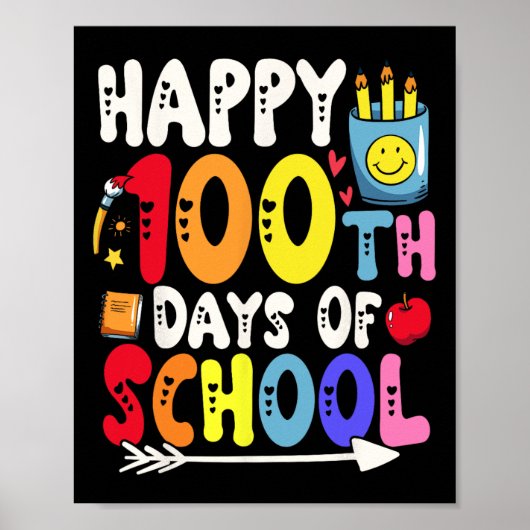 100 dagen schoolleraar en student 1 poster (Voorkant)