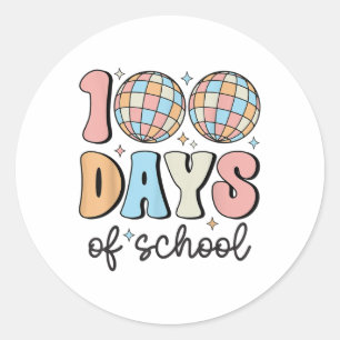 100 dagen schoolleraar Kinder 100ste dag van de Ronde Sticker