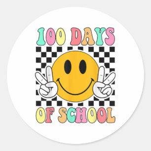 100 dagen schoolleraar Kinder 100ste dag van de Ronde Sticker