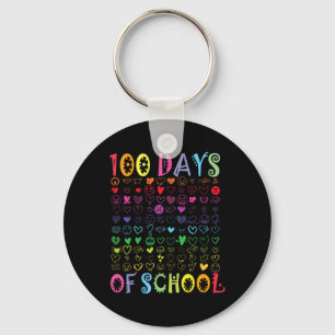 100 dagen schoolleraar Kinder leerling meisje 1 Sleutelhanger