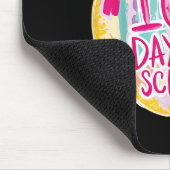 100 dagen schoolleraar Kinder retro Muismat (Hoek)