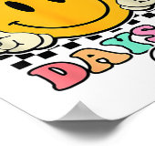 100 dagen schoolleraar Kinderen 100e Schoo-dag Poster (Hoek)