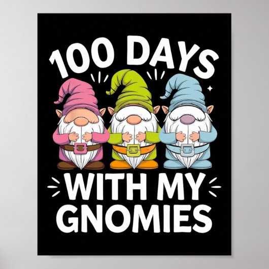 100 dagen schoolleraar Kinderen 100e Schoo-dag Poster (Voorkant)