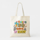 100 dagen schoolleraar. Leraar appreciatie Tote Bag (Achterkant)