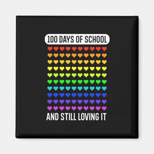 100 dagen schoolleraar magneet (Voorkant)