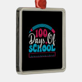 100 dagen schoolleraar metalen ornament (Rechts)