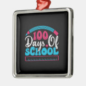 100 dagen schoolleraar metalen ornament (Links)