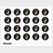 100 dagen schoolleraar ronde sticker (Vel)