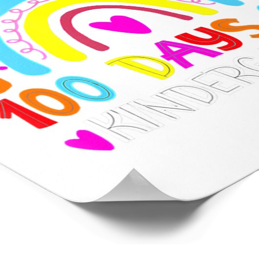 100 dagen schoolleraar Smarter Ra Poster (Hoek)