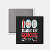 100 dagen schoolliefdesstethoscoop N Magneet (Voorkant / Achterkant)