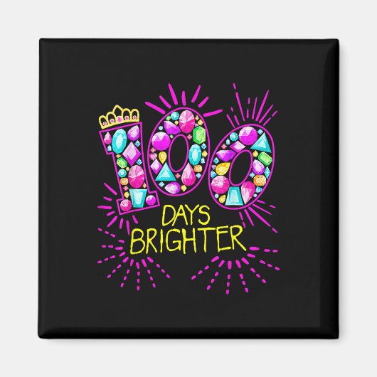100 dagen schoolmeisjes 100 dagen magneet (Voorkant)