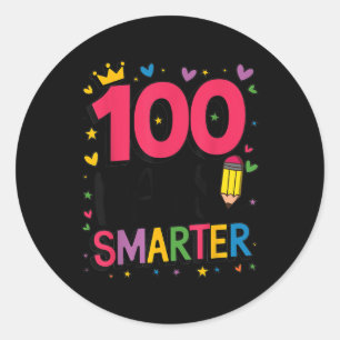 100 dagen schoolmeisjes 2025 outfit idee 100 dagen ronde sticker