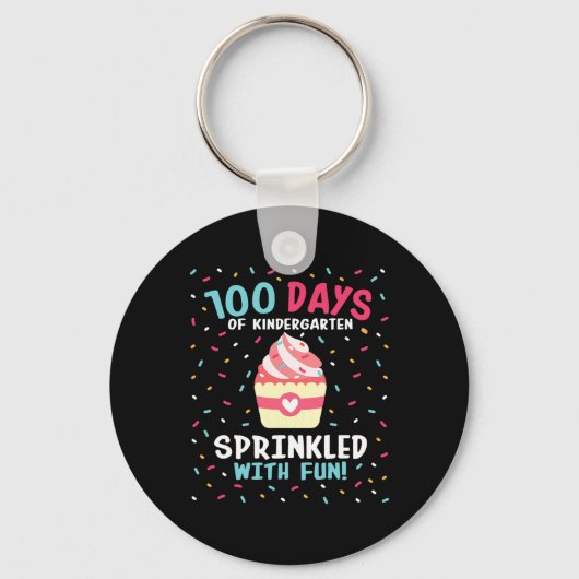100 dagen schoolmeisjes, bedrukt met Fu Sleutelhanger (Voorkant)