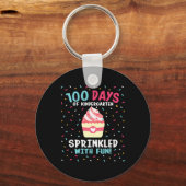 100 dagen schoolmeisjes, bedrukt met Fu Sleutelhanger (Voorkant)