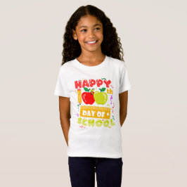 100 dagen schoolmeisjes t-shirt
