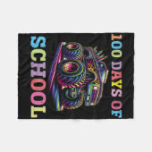 100 dagen schoolMonster, 100e Scho-dag Fleece Deken (Voorkant (Horizontaal))