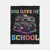 100 dagen schoolMonster, 100e Scho-dag Fleece Deken (Voorkant)