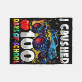 100 dagen schoolMonster, 100e Scho-dag Fleece Deken (Voorkant (Horizontaal))