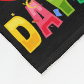 100 dagen schoolMonster, 100e Scho-dag Fleece Deken (Hoek)