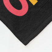 100 dagen schoolMonster, 100e Scho-dag Fleece Deken (Hoek)