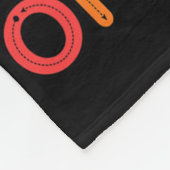 100 dagen schoolMonster, 100e Scho-dag Fleece Deken (Hoek)