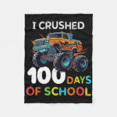 100 dagen schoolMonster, 100e Scho-dag Fleece Deken (Voorkant)