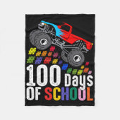 100 dagen schoolMonster, 100e Scho-dag Fleece Deken (Voorkant)