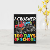 100 dagen schoolMonster, 100e Scho-dag Kaart (Gele Bloem)