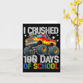 100 dagen schoolMonster, 100e Scho-dag Kaart (Gele Bloem)