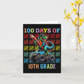 100 dagen schoolMonster, 100e Scho-dag Kaart (Gele Bloem)