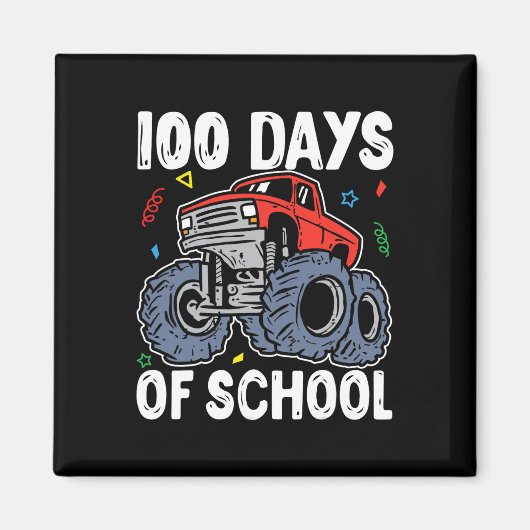 100 dagen schoolMonster, 100e Scho-dag Magneet (Voorkant)