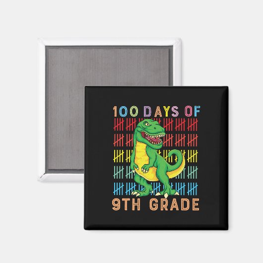 100 dagen schoolMonster, 100e Scho-dag Magneet (Voorkant / Achterkant)