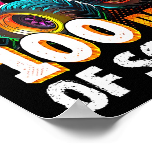 100 dagen schoolMonster, 100e Scho-dag Poster (Hoek)