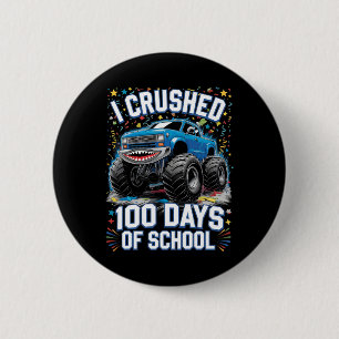 100 dagen schoolMonster, 100e Scho-dag Ronde Button 5,7 Cm