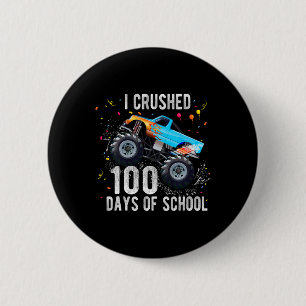 100 dagen schoolMonster, 100e Scho-dag Ronde Button 5,7 Cm