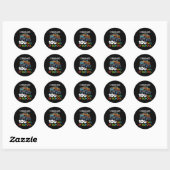 100 dagen schoolMonster, 100e Scho-dag Ronde Sticker (Vel)