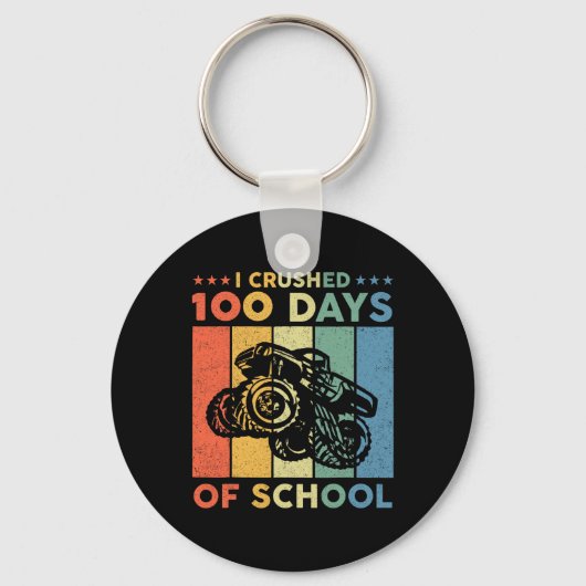 100 dagen schoolMonster, 100e Scho-dag Sleutelhanger (Voorkant)