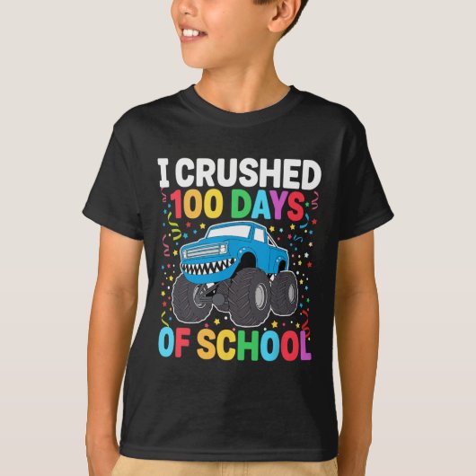 100 dagen schoolMonster, 100e Scho-dag T-shirt (Voorkant)