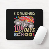 100 dagen schoolmonstertruck 100e dag muismat (Met muis)