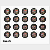 100 dagen schoolmonstertruck 100e dag ronde sticker (Vel)
