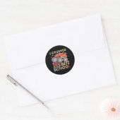 100 dagen schoolmonstertruck 100e dag ronde sticker (Envelop)