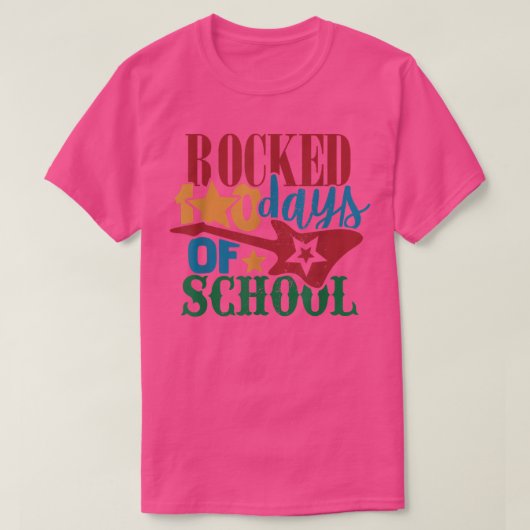 100 dagen schoolmuziekdocent 10 t-shirt (Design voorkant)