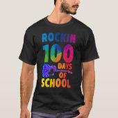 100 dagen schoolmuziekleraar t-shirt (Voorkant)