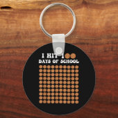 100 dagen schoolpizza 100ste schooldag sleutelhanger (Voorkant)