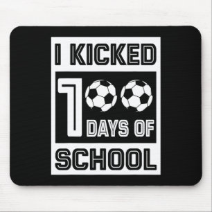 100 dagen schoolplezier 100 dagen voor voetbal muismat