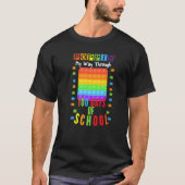 100 dagen schoolpopulatie Kinder jongens meisjes T-shirt (Voorkant)