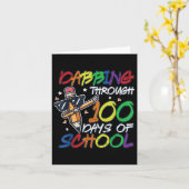 100 dagen schoolpotlood 100e dag jongens Kinder Kaart (Gele Bloem)